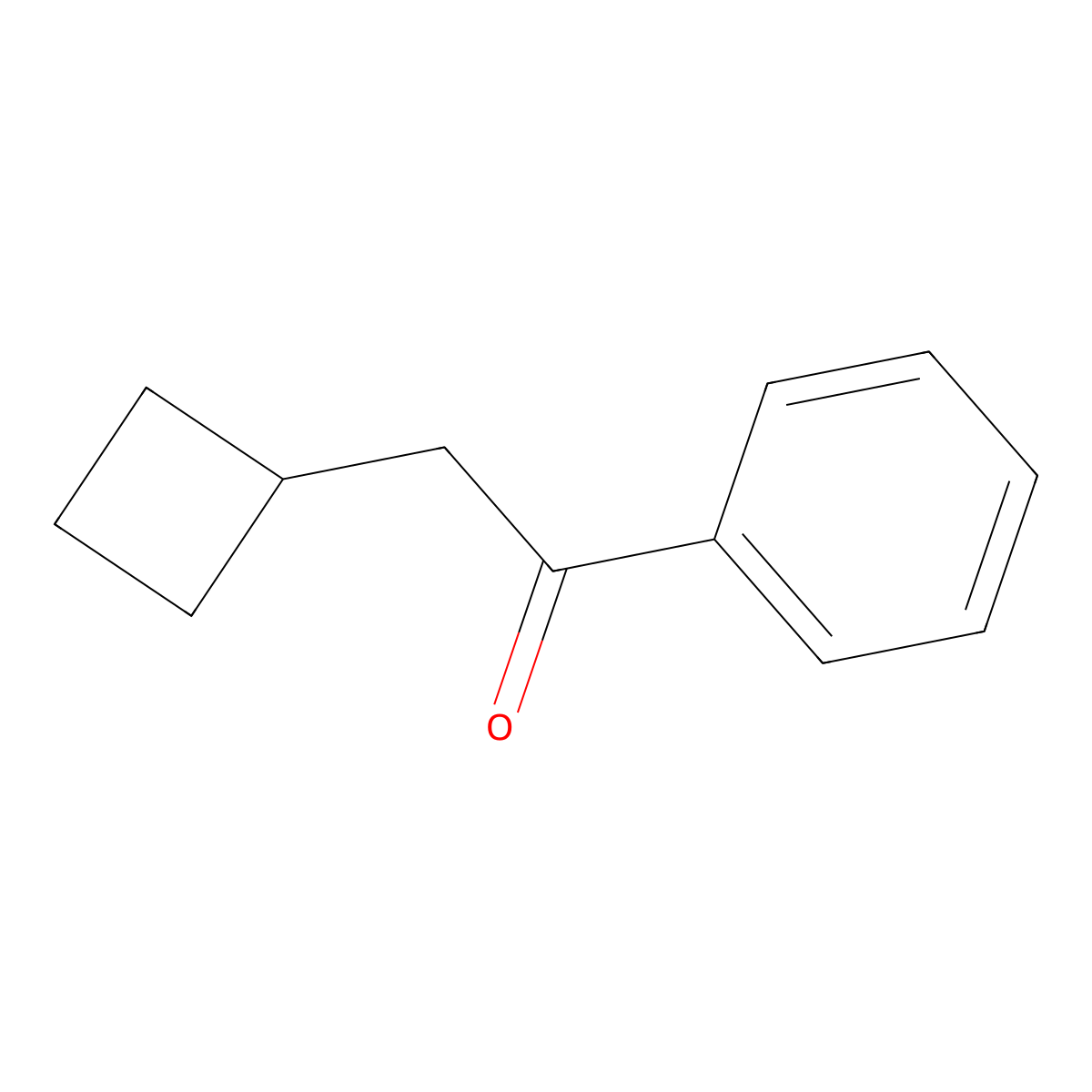 2-Cyclobutyl-1-phenylethan-1-one molecular structure, CAS 140451-91-8