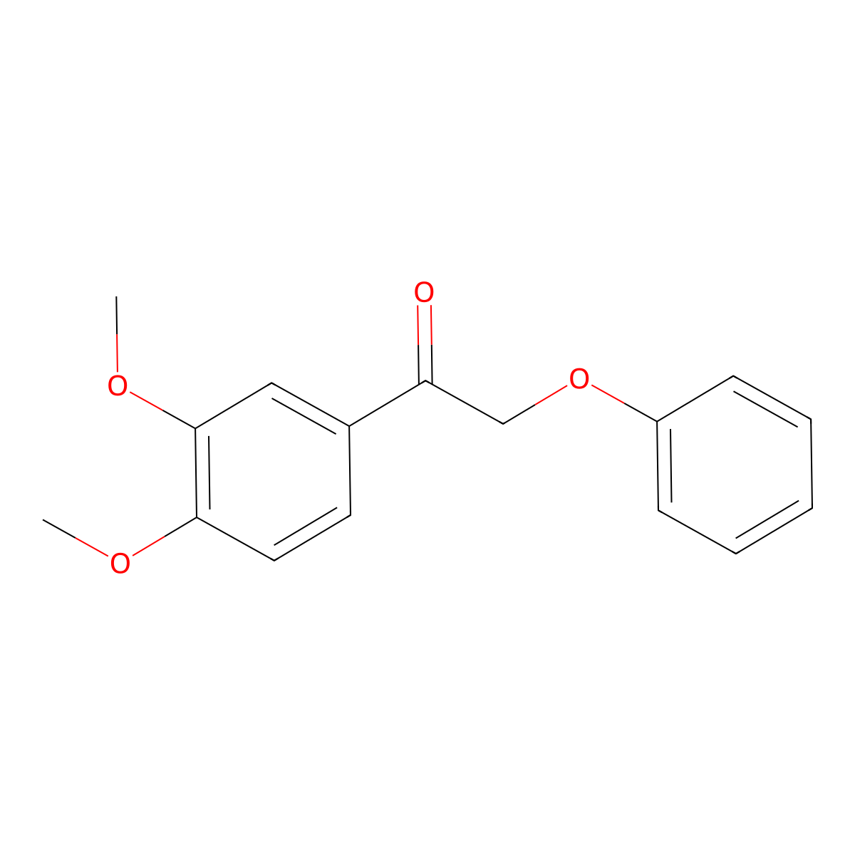 1-(3,4-Dimethoxyphenyl)-2-phenoxyethan-1-one molecular structure, CAS 140455-40-9