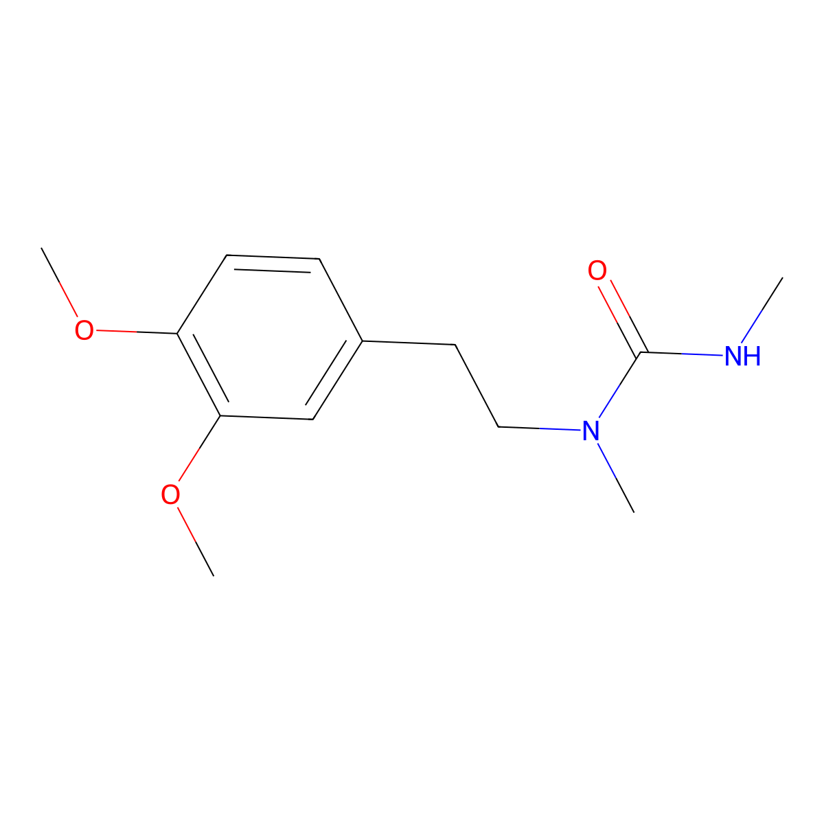 1-[2-(3,4-Dimethoxyphenyl)ethyl]-1,3-dimethylurea molecular structure, CAS 1404564-46-0