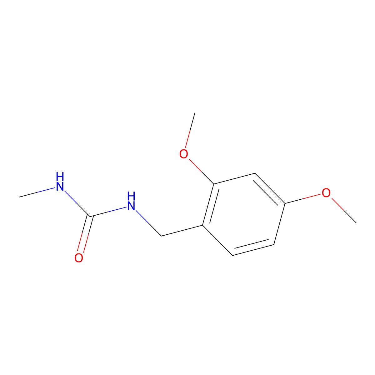 1-(2,4-Dimethoxybenzyl)-3-methylurea molecular structure, CAS 1404564-53-9