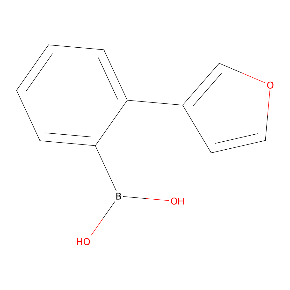 2-(3-Furyl)phenylboronic acid molecular structure, CAS 1404575-44-5