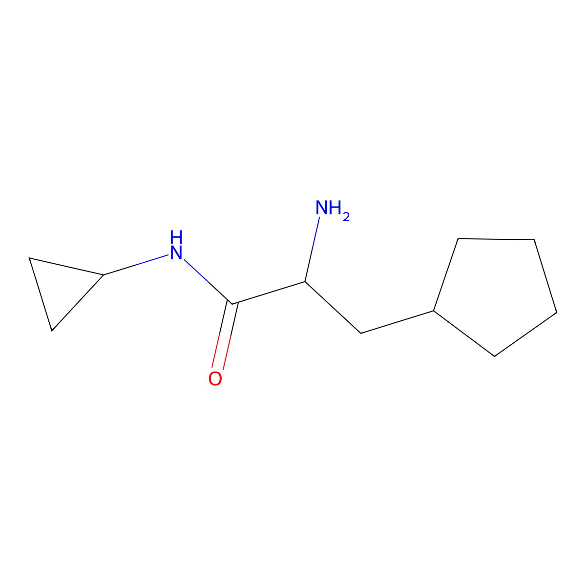 3-cyclopentyl-N-cyclopropylpropanehydrazide molecular structure, CAS 1404618-08-1