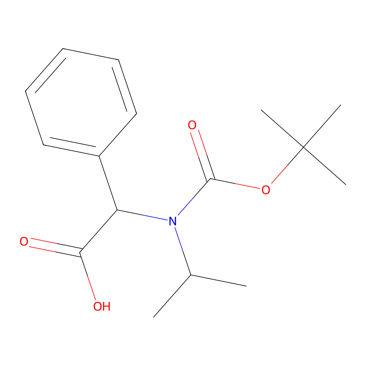 2-{[(Tert-butoxy)carbonyl](propan-2-yl)amino}-2-phenylacetic acid molecular structure, CAS 1404638-24-9
