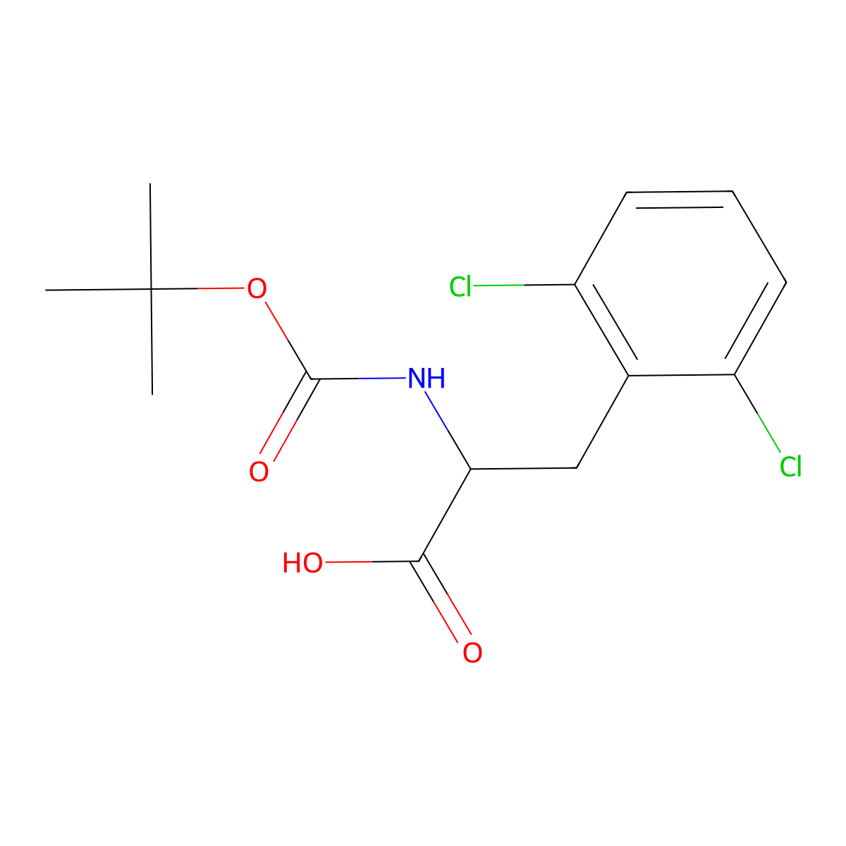 2,6-Dichloro-n-boc-DL-phenylalanine molecular structure, CAS 1404690-51-2