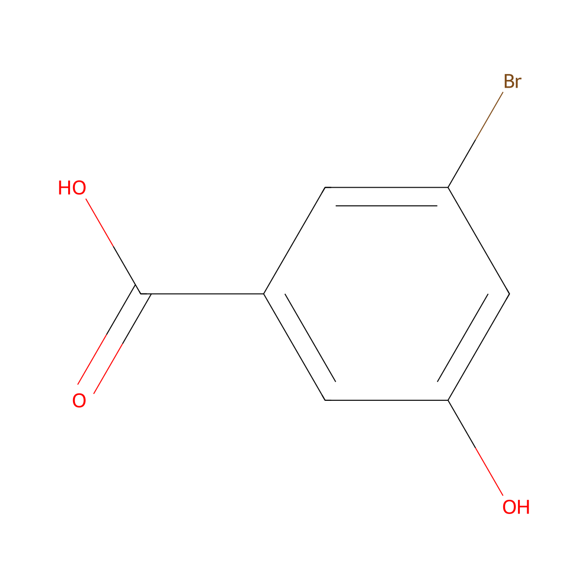 3-Bromo-5-hydroxybenzoic acid molecular structure, CAS 140472-69-1