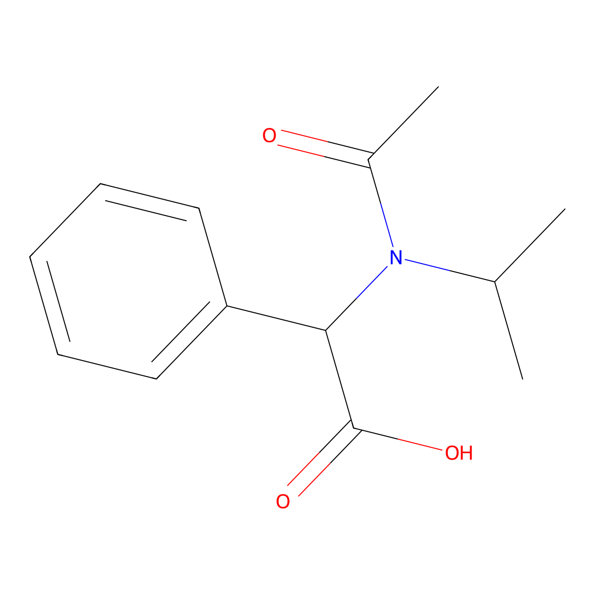 2-phenyl-2-[N-(propan-2-yl)acetamido]acetic acid molecular structure, CAS 1404755-97-0