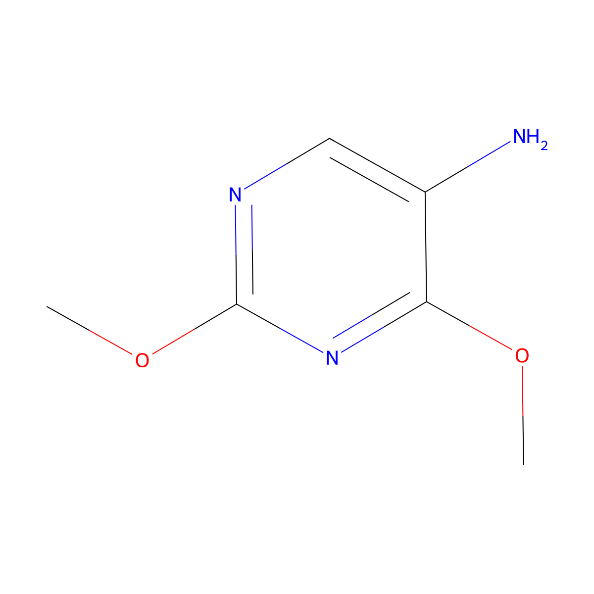2,4-Dimethoxypyrimidin-5-amine molecular structure, CAS 14048-15-8