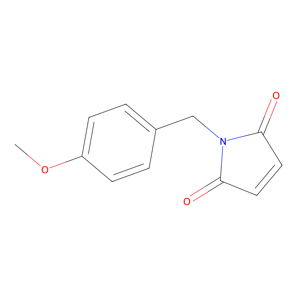 1-((4-Methoxyphenyl)methyl)-1H-pyrrole-2,5-dione molecular structure, CAS 140480-96-2