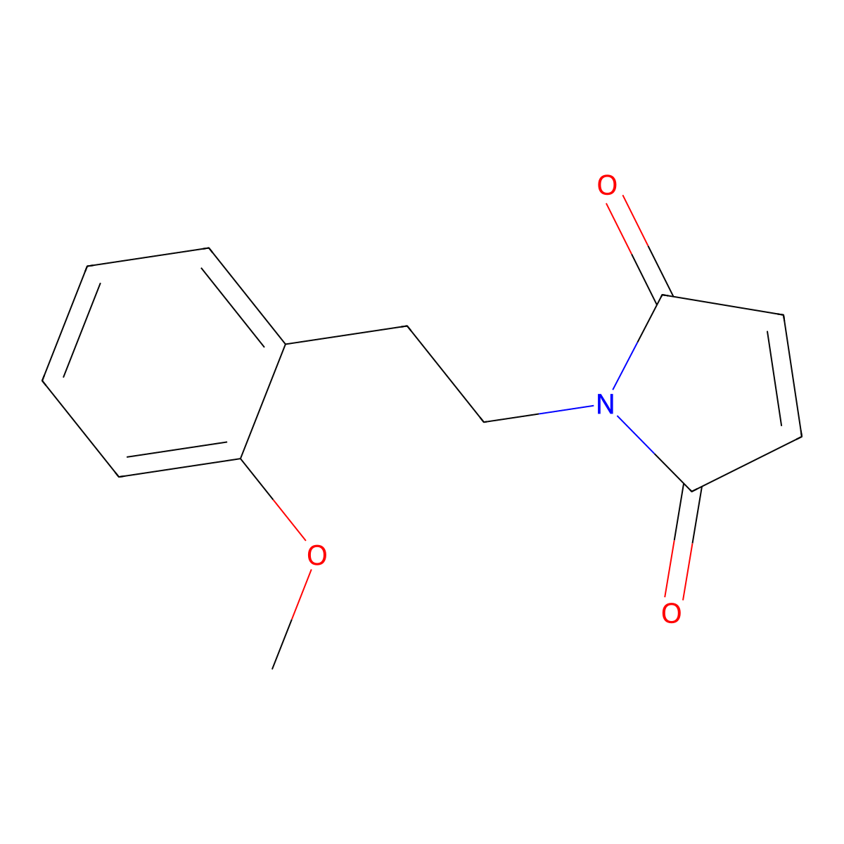 1-(2-Methoxyphenethyl)-1H-pyrrole-2,5-dione molecular structure, CAS 140481-05-6