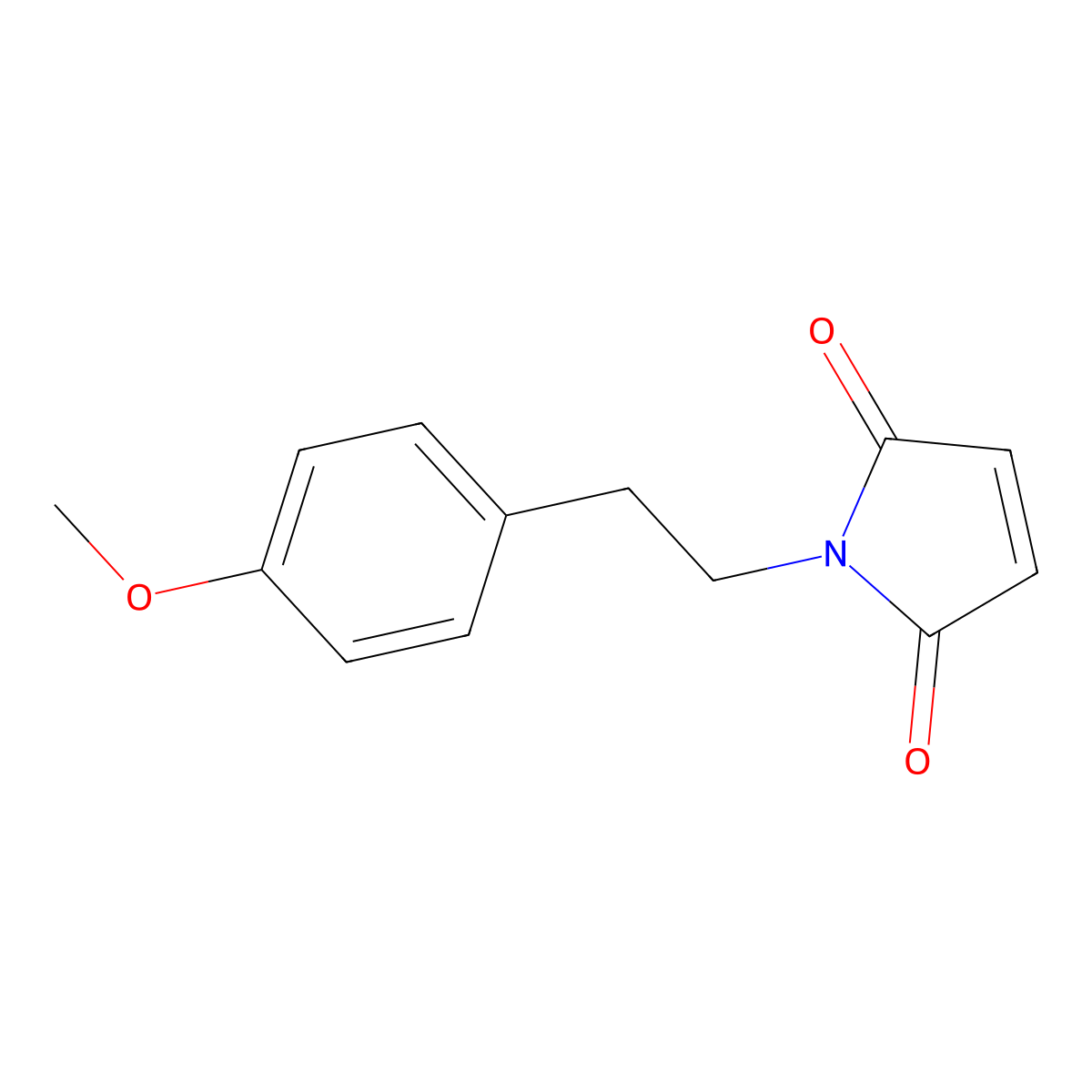 1-(2-(4-methoxyphenyl)ethyl)-2,5-dihydro-1H-pyrrole-2,5-dione molecular structure, CAS 140481-07-8