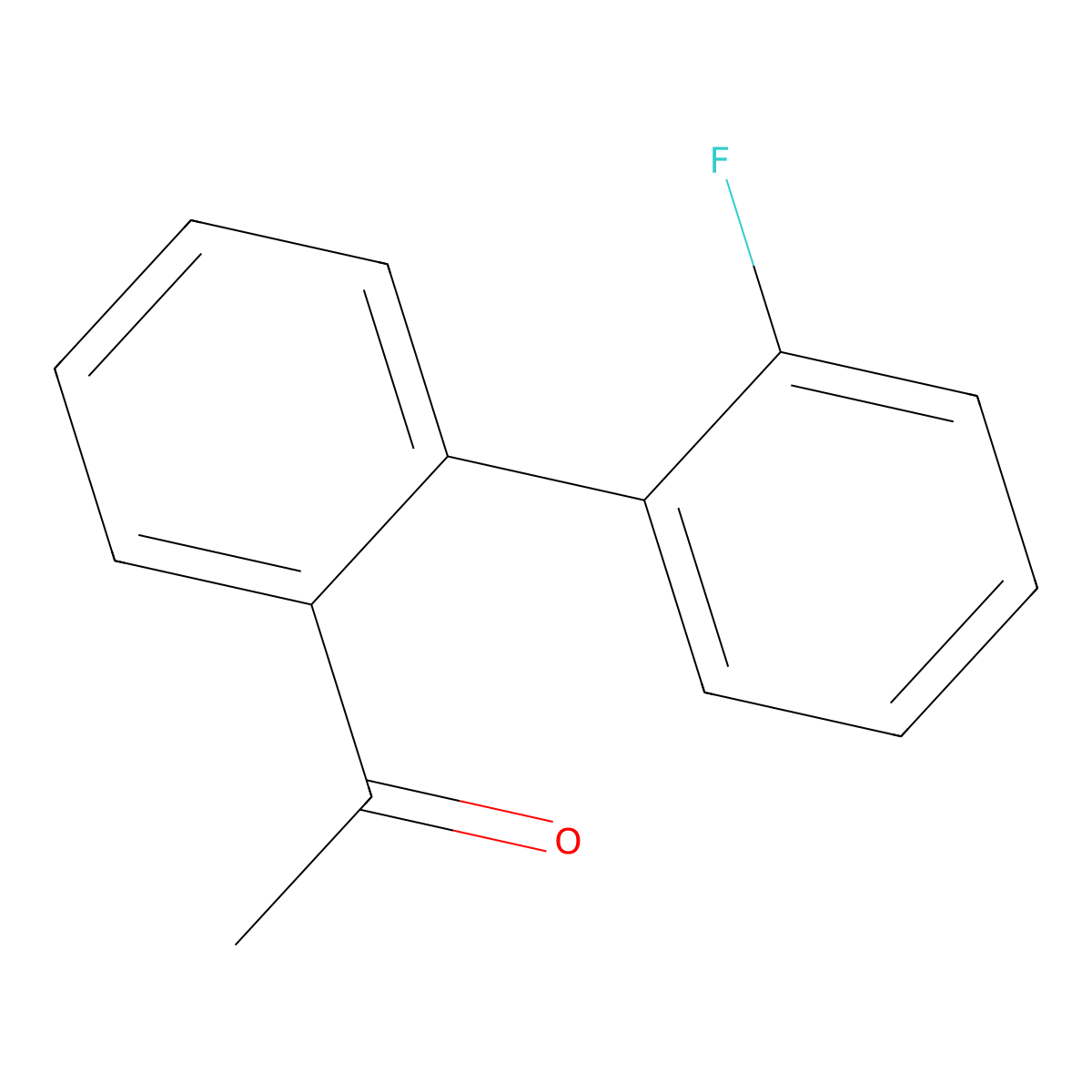 1-(2'-Fluoro[1,1'-biphenyl]-2-yl)ethanone molecular structure, CAS 140483-62-1