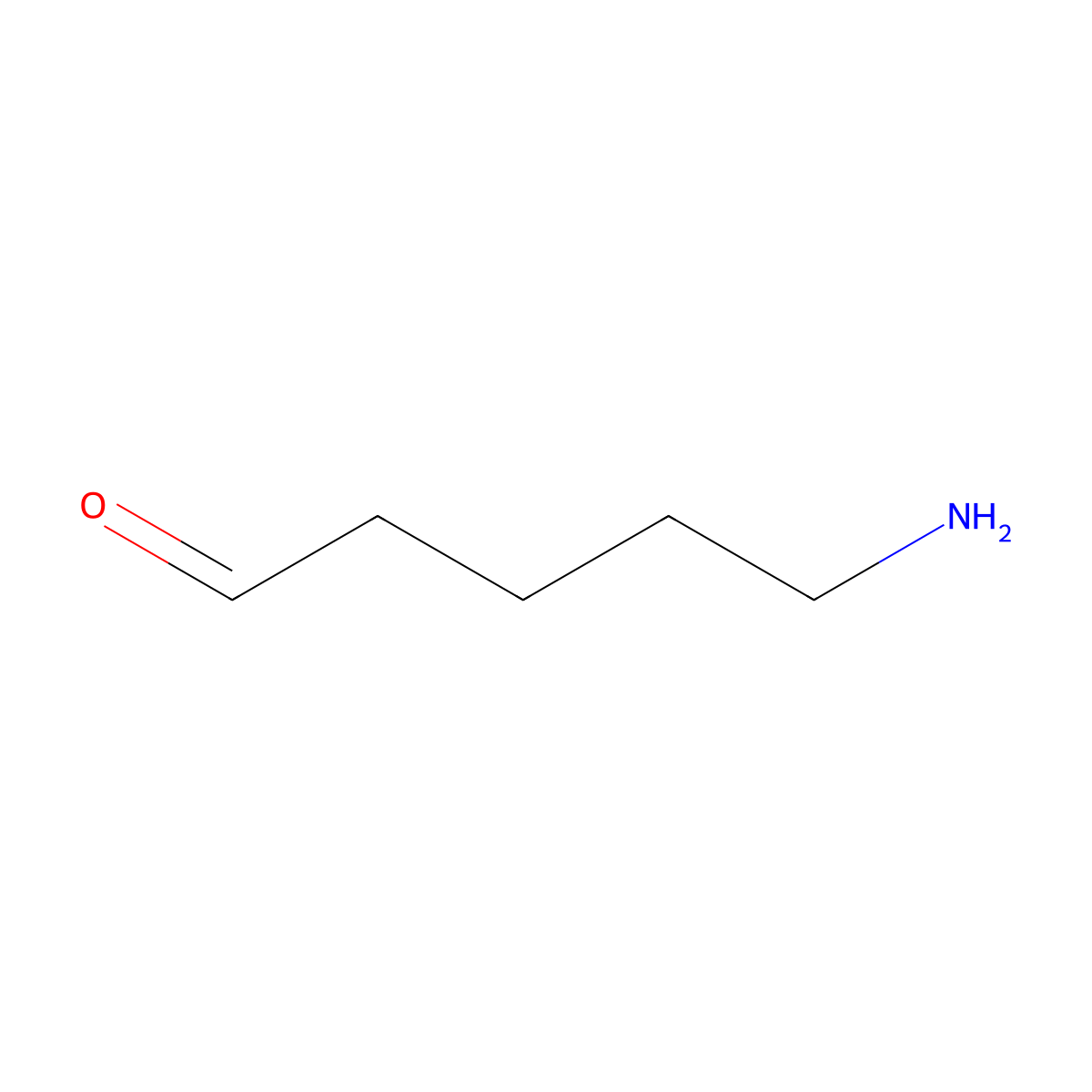 5-Aminopentanal molecular structure, CAS 14049-15-1