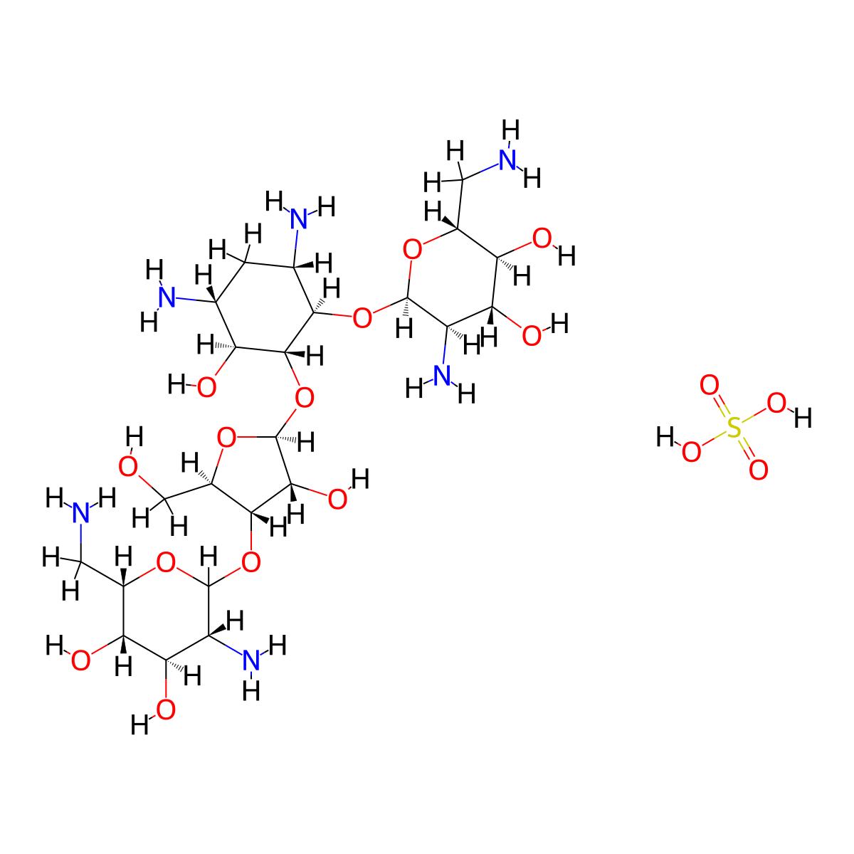 Mycigient molecular structure, CAS 1405-10-3