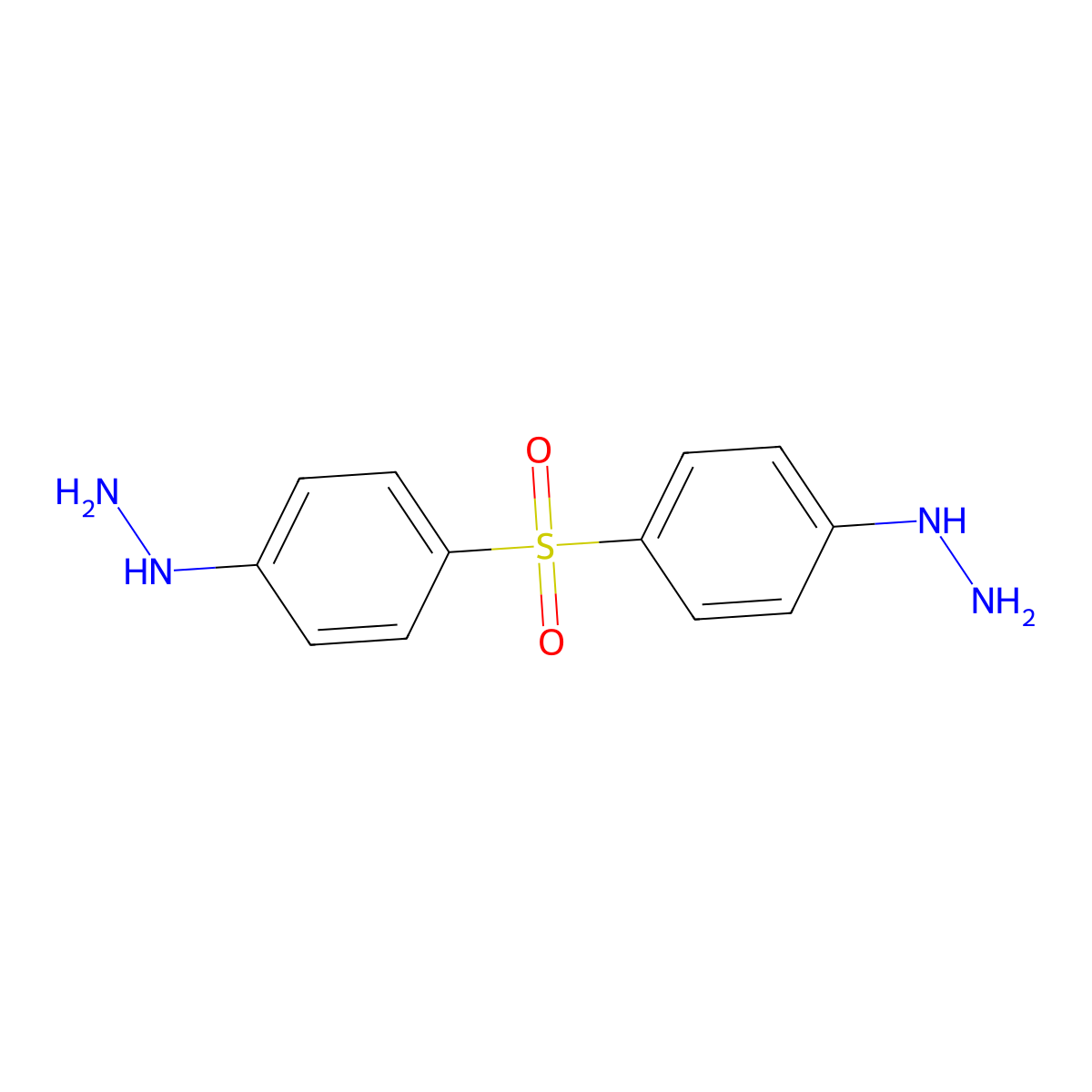 1,1'-(Sulfonyldi-4,1-phenylene)dihydrazine molecular structure, CAS 14052-65-4