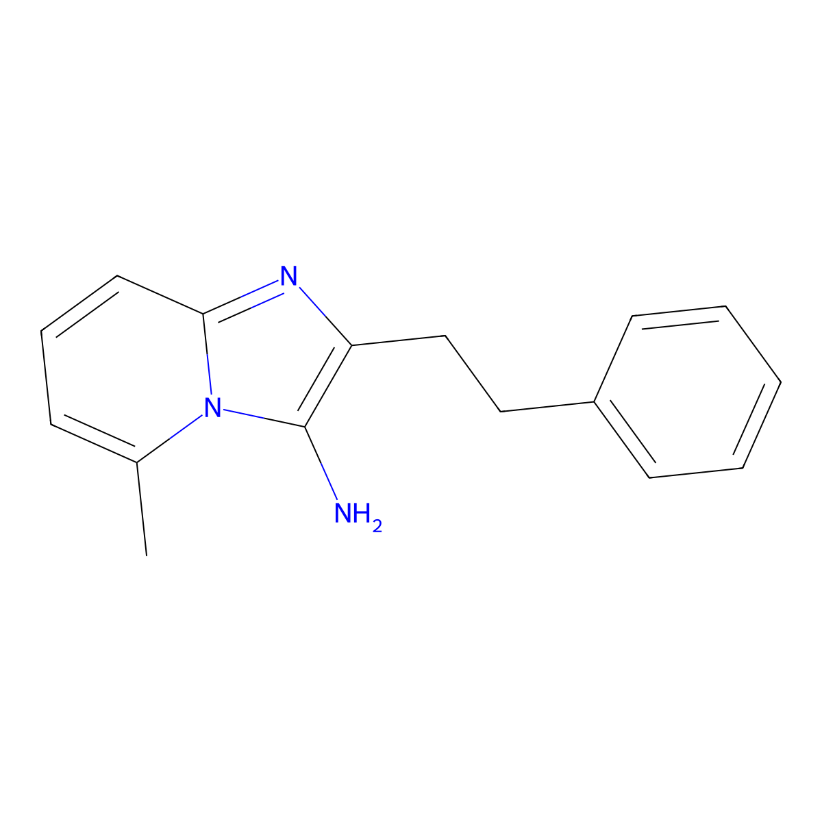 5-Methyl-2-(2-phenylethyl)imidazo[1,2-a]pyridin-3-amine molecular structure, CAS 1405298-68-1