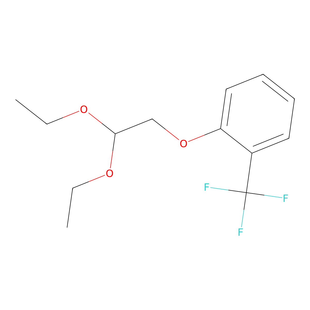 1-(2,2-Diethoxyethoxy)-2-(trifluoromethyl)benzene molecular structure, CAS 1405330-73-5