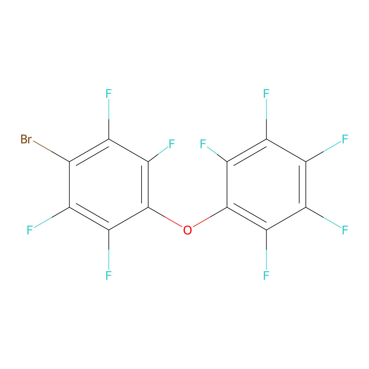 1-(4-Bromo-2,3,5,6-tetrafluorophenoxy)-2,3,4,5,6-pentafluorobenzene molecular structure, CAS 14055-44-8