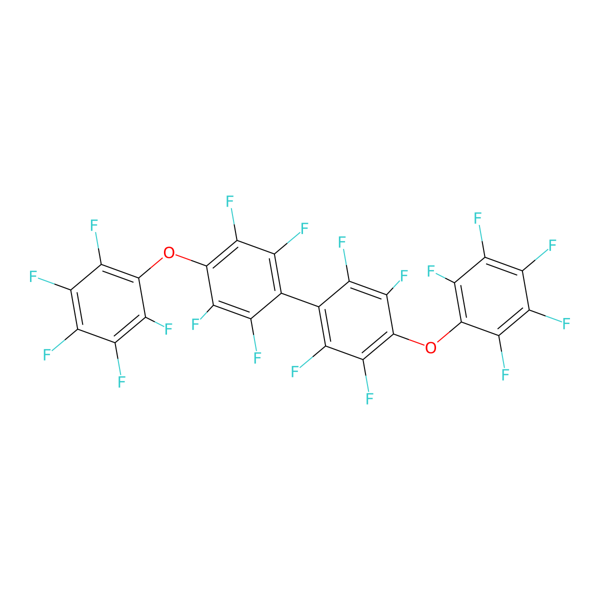 Perfluoro(4,4'-diphenoxybiphenyl) molecular structure, CAS 14055-56-2