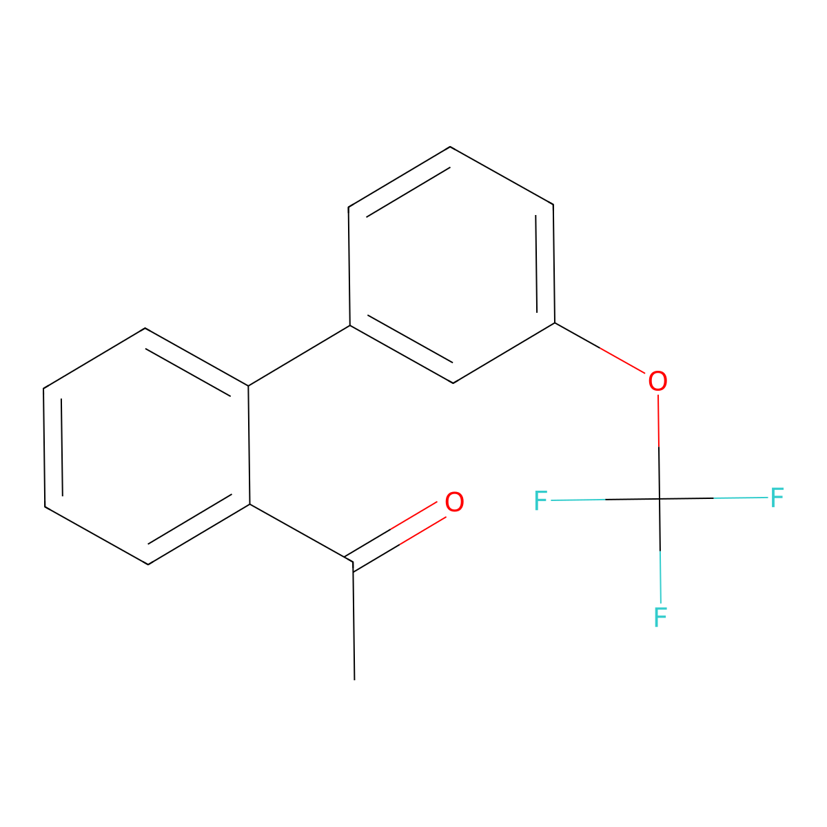 1-(3'-(Trifluoromethoxy)-[1,1'-biphenyl]-2-yl)ethanone molecular structure, CAS 1405760-55-5