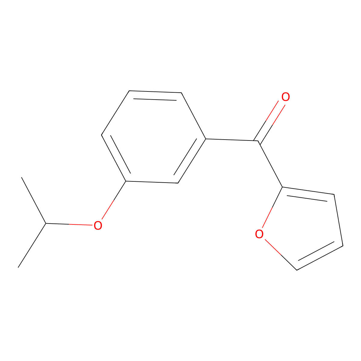 Furan-2-yl(3-isopropoxyphenyl)methanone molecular structure, CAS 1405767-69-2