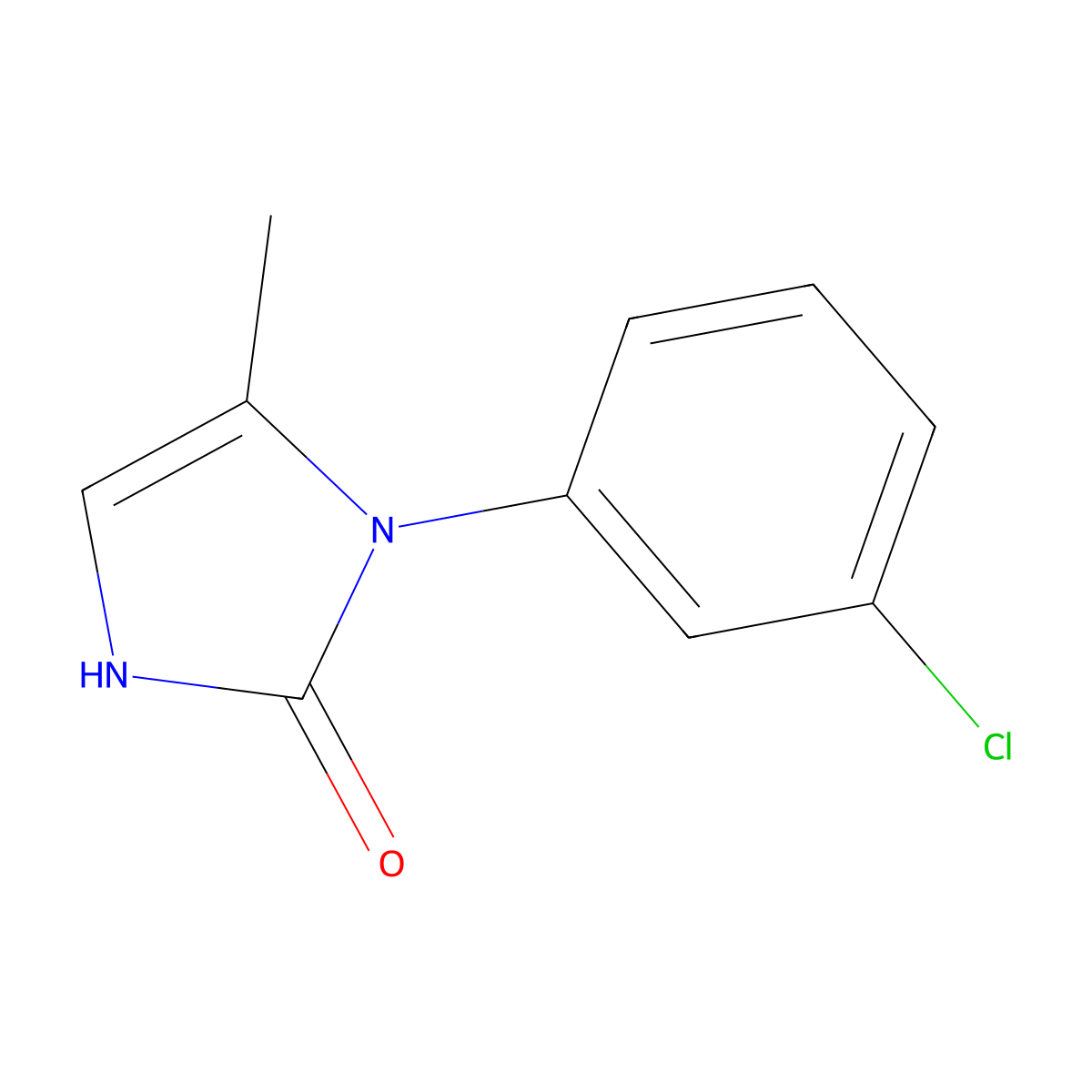 1-(3-Chlorophenyl)-5-methyl-2,3-dihydro-1H-imidazol-2-one molecular structure, CAS 14058-92-5
