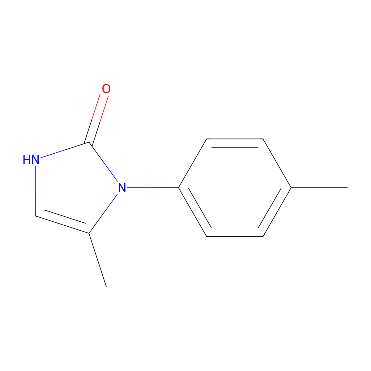 5-methyl-1-(4-methylphenyl)-2,3-dihydro-1H-imidazol-2-one molecular structure, CAS 14059-07-5