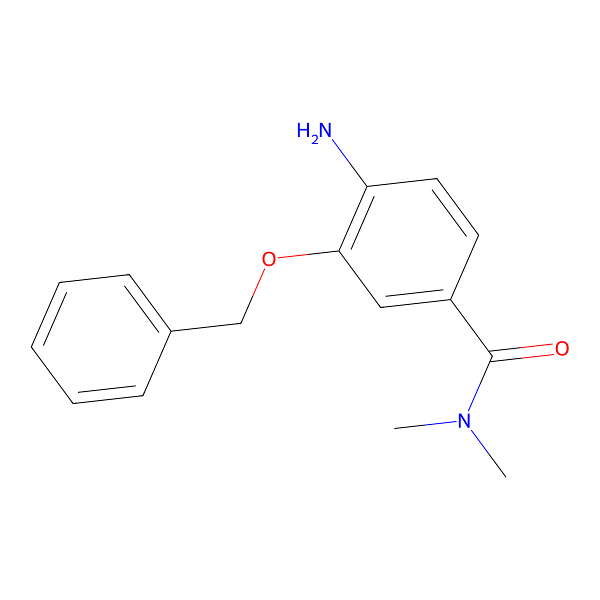 4-Amino-3-(benzyloxy)-N,N-dimethylbenzamide molecular structure, CAS 1406094-94-7