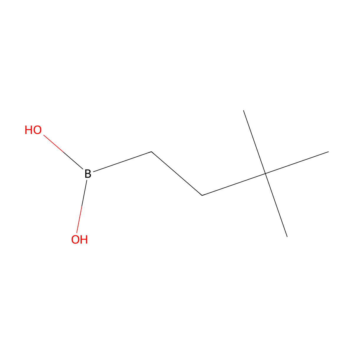 3,3-dimethylbutylboronic Acid molecular structure, CAS 140614-17-1