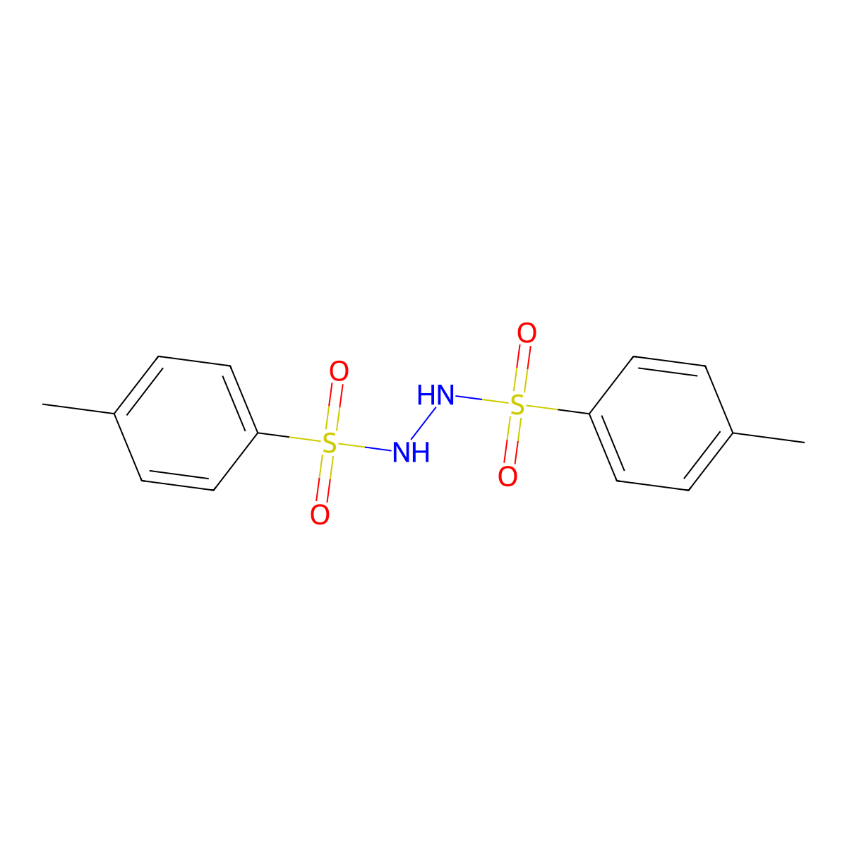 N,N'-Bis(p-toluenesulfonyl)hydrazine molecular structure, CAS 14062-05-6