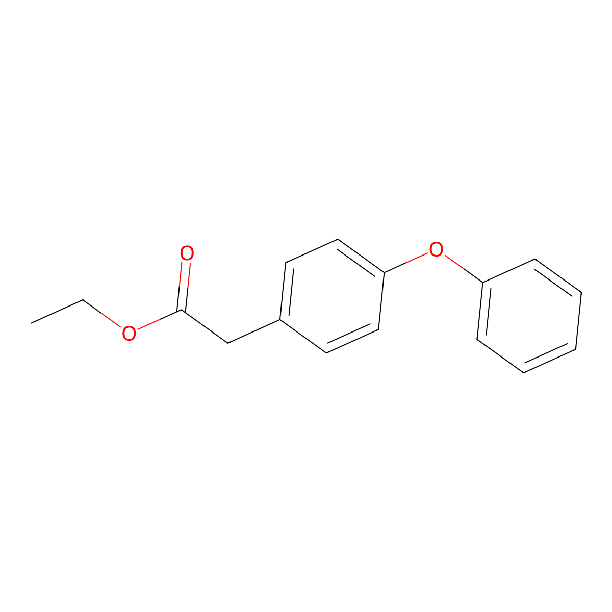 Ethyl 2-(4-phenoxyphenyl)acetate molecular structure, CAS 14062-26-1