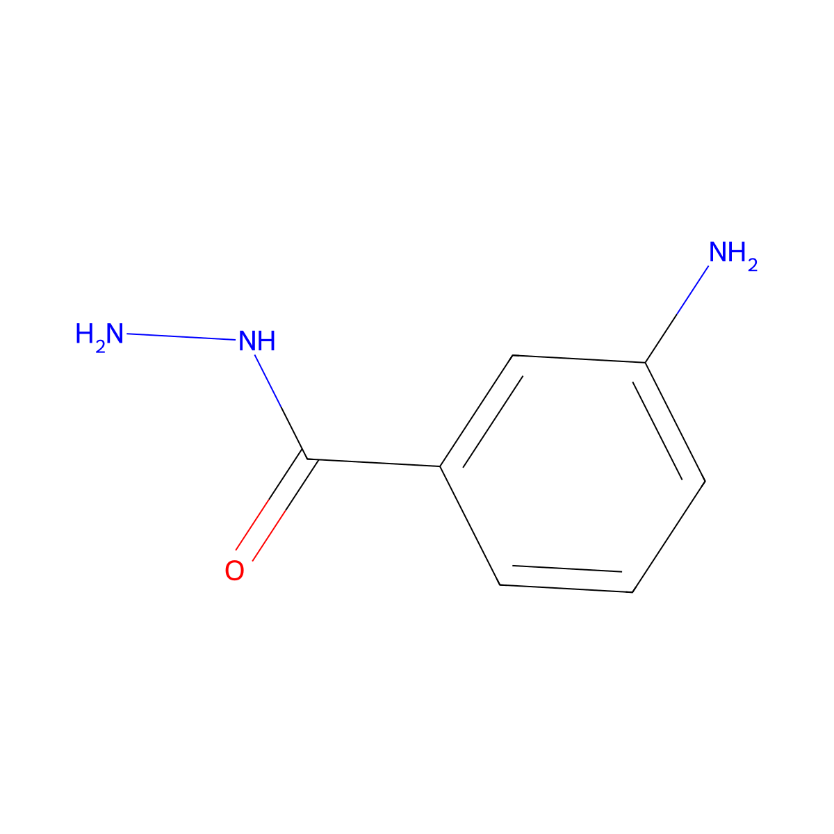 m-Aminobenzohydrazide molecular structure, CAS 14062-34-1