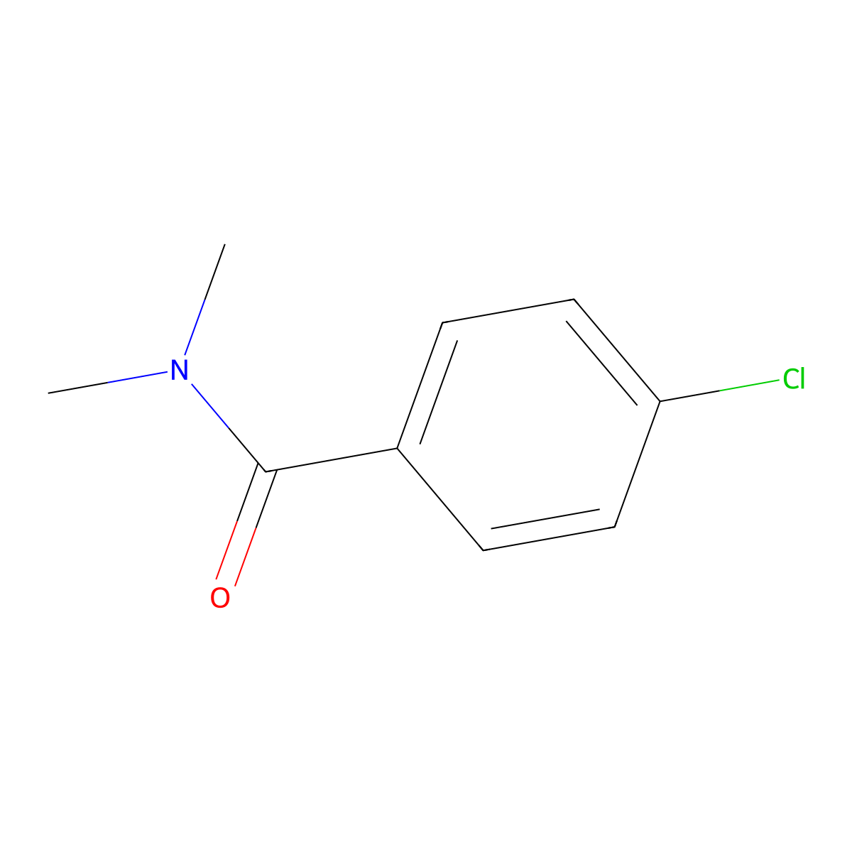 4-Chloro-N,N-dimethylbenzamide molecular structure, CAS 14062-80-7