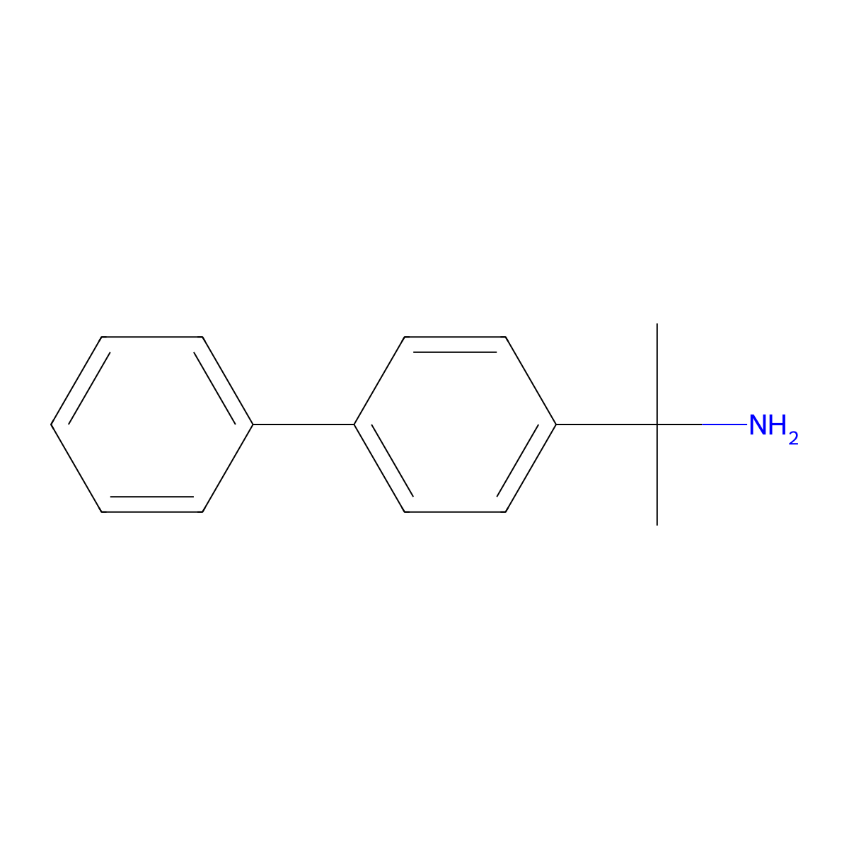 2-(4-Phenylphenyl)propan-2-amine molecular structure, CAS 140621-41-6