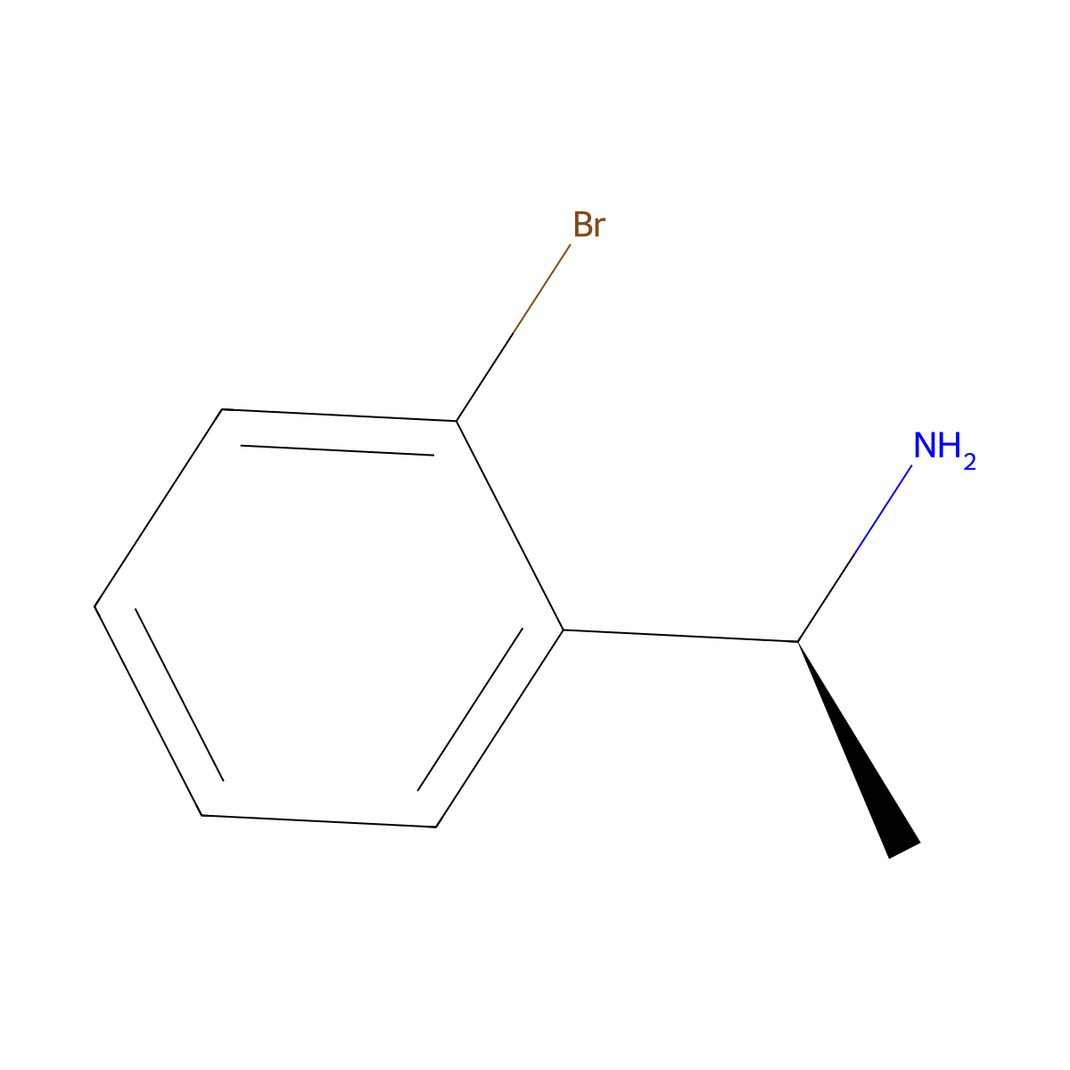 (S)-1-(2-Bromophenyl)ethanamine molecular structure, CAS 140632-12-8
