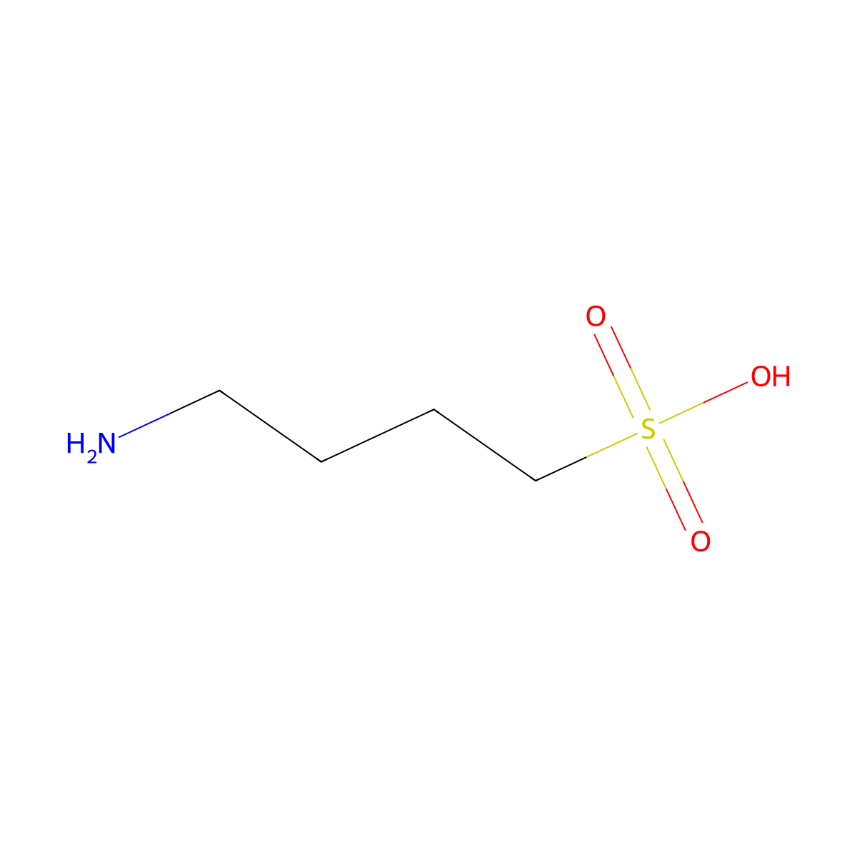 4-Aminobutanesulfonic acid molecular structure, CAS 14064-34-7