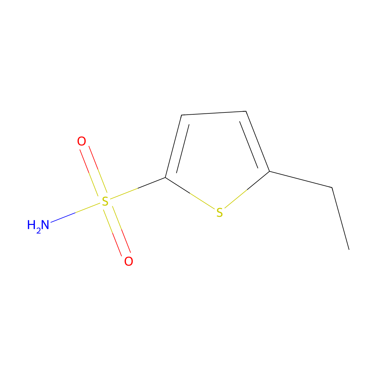 5-Ethylthiophene-2-sulfonamide molecular structure, CAS 140646-34-0