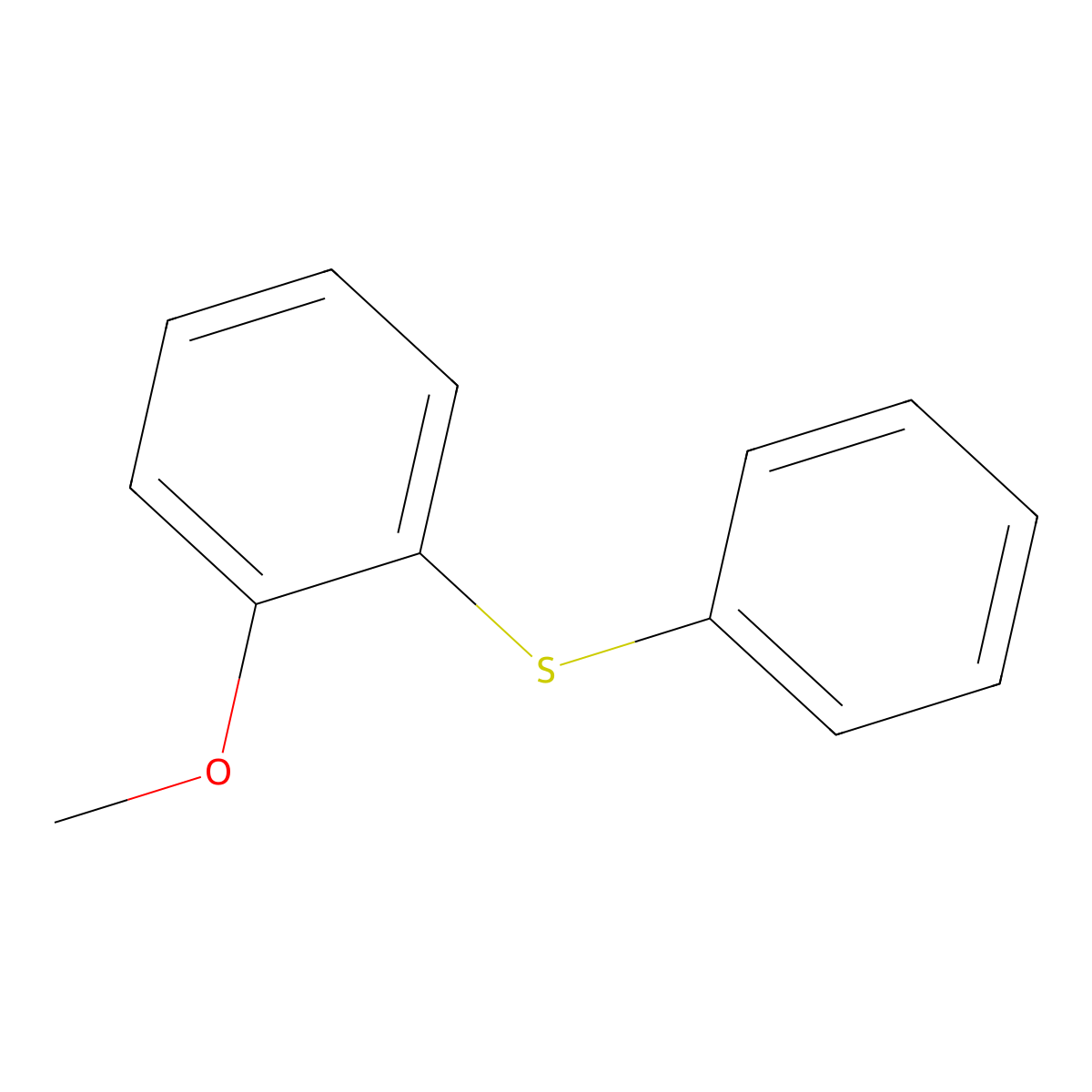 1-Methoxy-2-(phenylthio)benzene molecular structure, CAS 14065-22-6