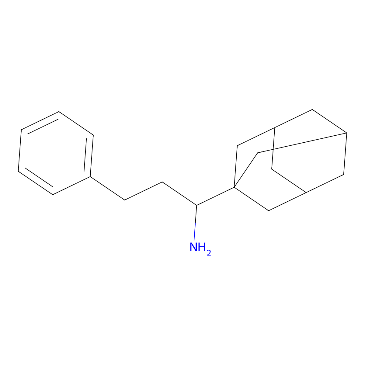1-(Adamantan-1-yl)-3-phenylpropan-1-amine molecular structure, CAS 1406533-94-5