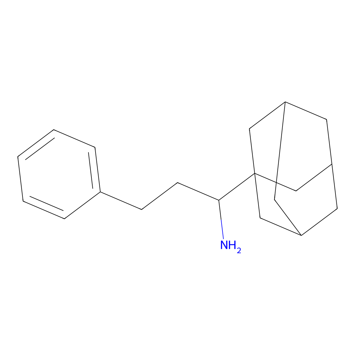 1-(Adamantan-1-yl)-3-phenylpropan-1-amine molecular structure, CAS 1406533-94-5