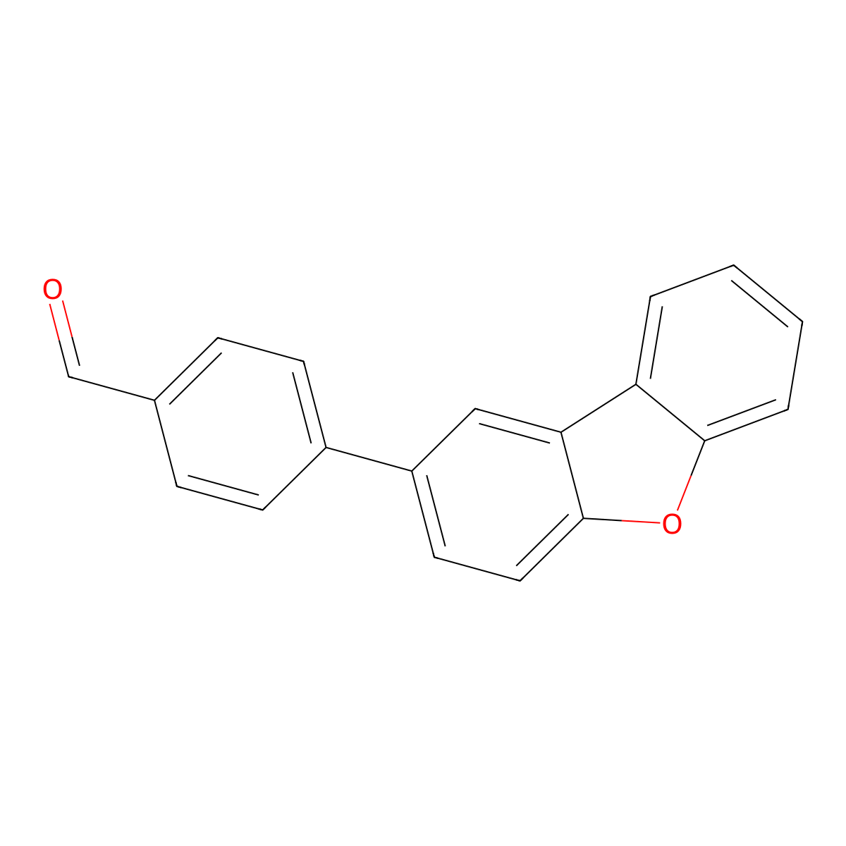 4-(2-Dibenzofuranyl)benzaldehyde molecular structure, CAS 1406541-84-1
