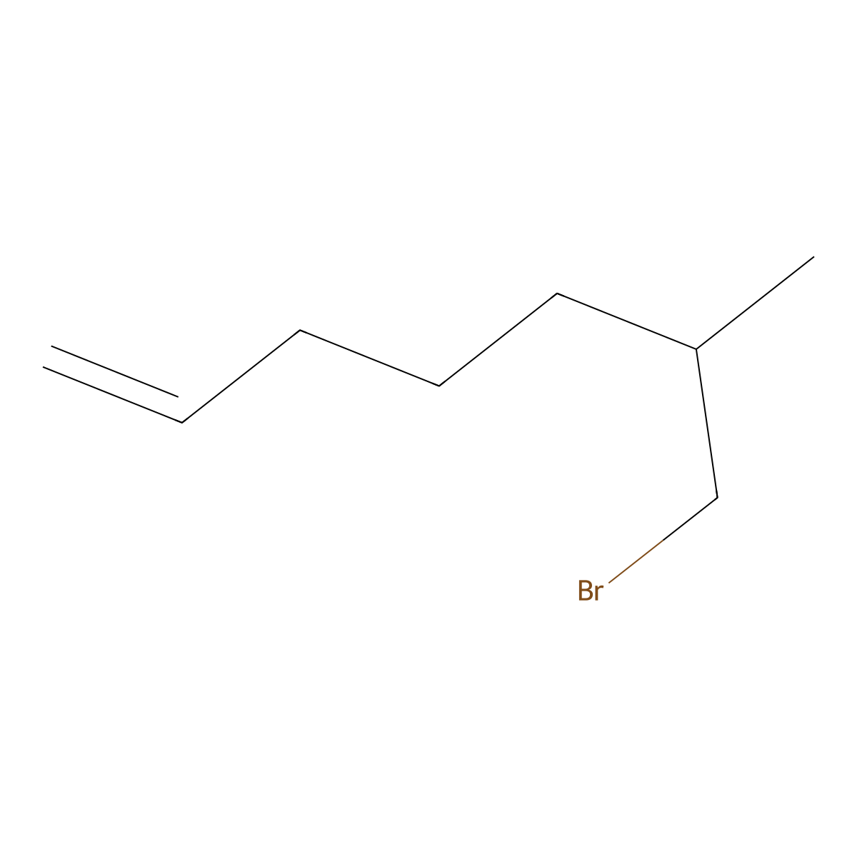 7-Bromo-6-methylhept-1-ene molecular structure, CAS 140661-09-2