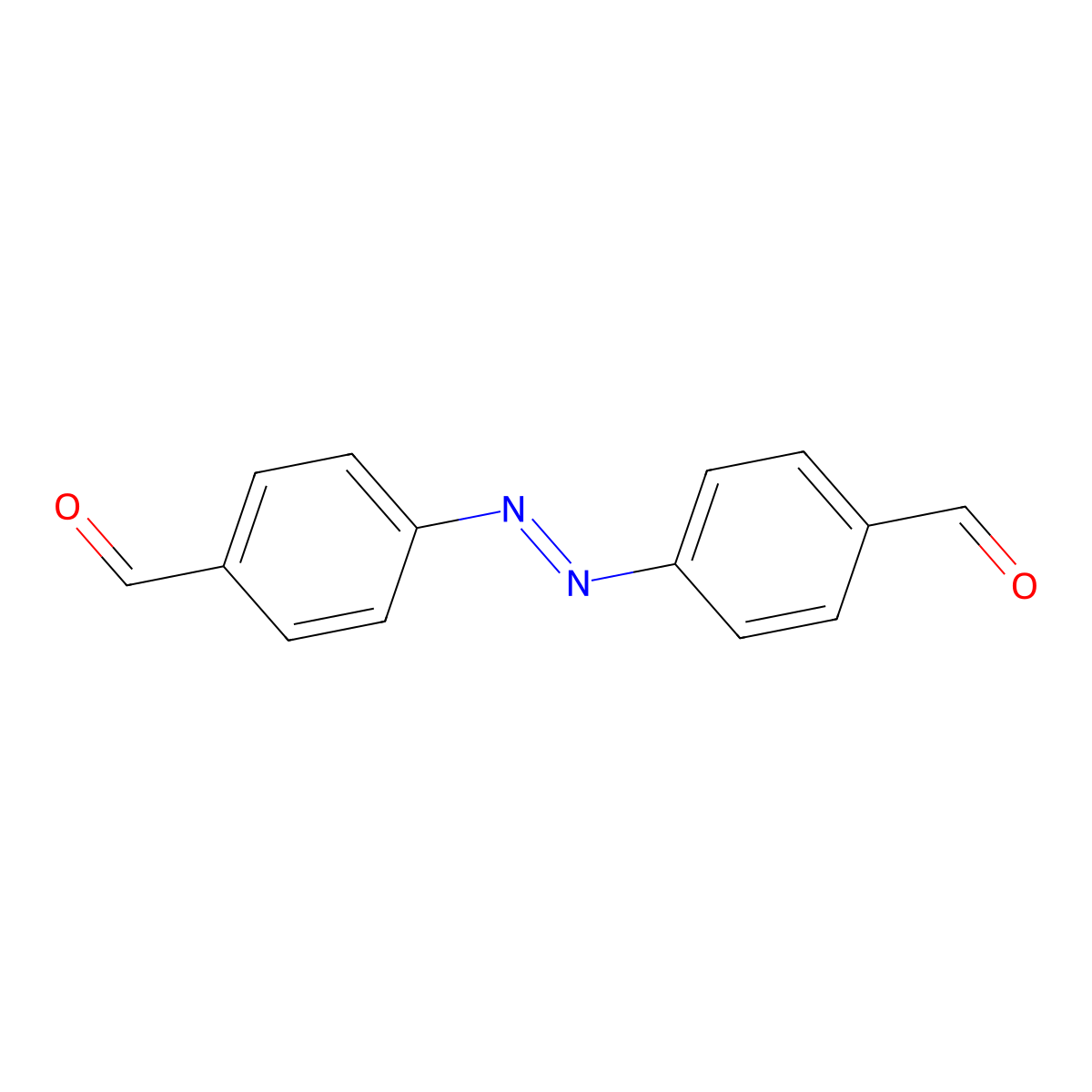 (E)-4,4'-(Diazene-1,2-diyl)dibenzaldehyde molecular structure, CAS 140661-40-1