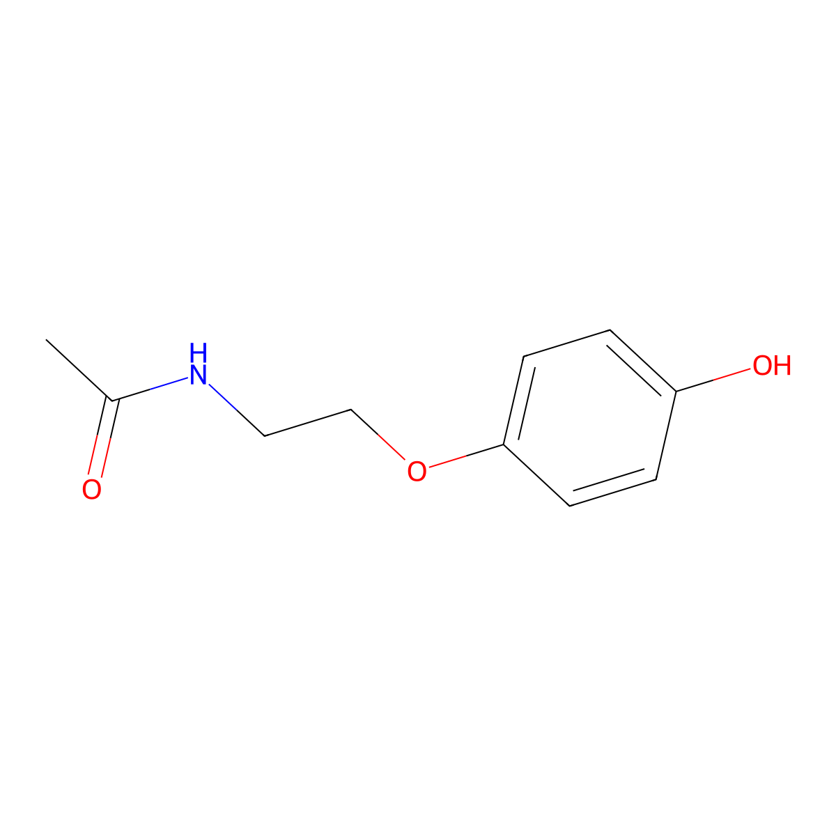 N-[2-(4-hydroxyphenoxy)ethyl]acetamide molecular structure, CAS 140662-59-5