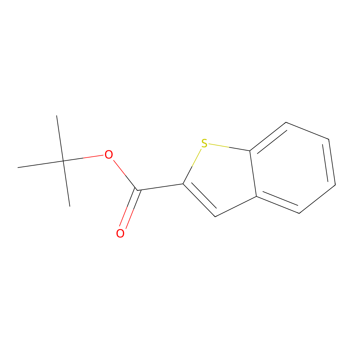 1,1-Dimethylethyl benzo[b]thiophene-2-carboxylate molecular structure, CAS 1406637-69-1