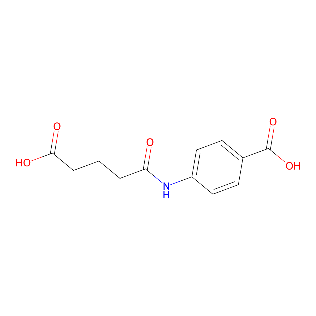 4-(4-Carboxybutanamido)benzoic acid molecular structure, CAS 140674-70-0