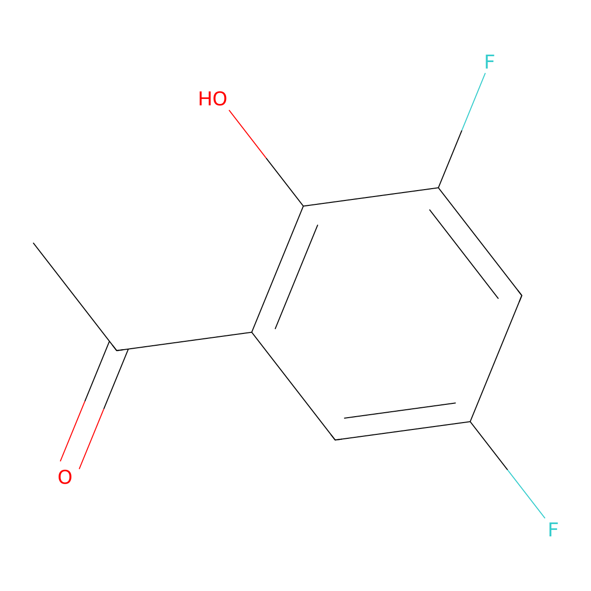1-(3,5-Difluoro-2-hydroxyphenyl)ethan-1-one molecular structure, CAS 140675-42-9