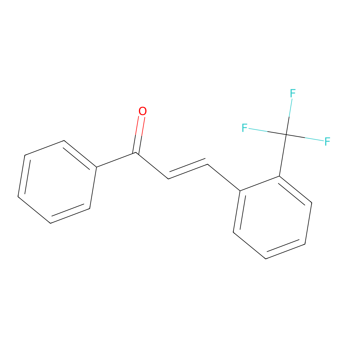 (E)-2-(Trifluoromethyl)chalcone molecular structure, CAS 140682-23-1