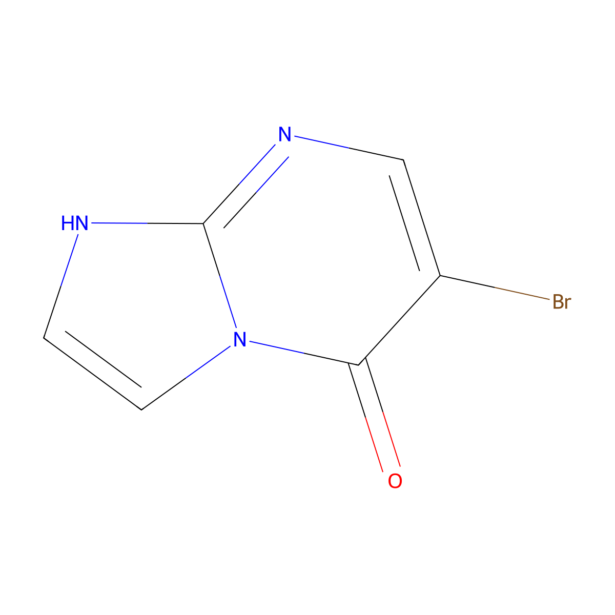 6-bromoimidazo[1,2-a]pyrimidin-5(1H)-one molecular structure, CAS 140685-72-9