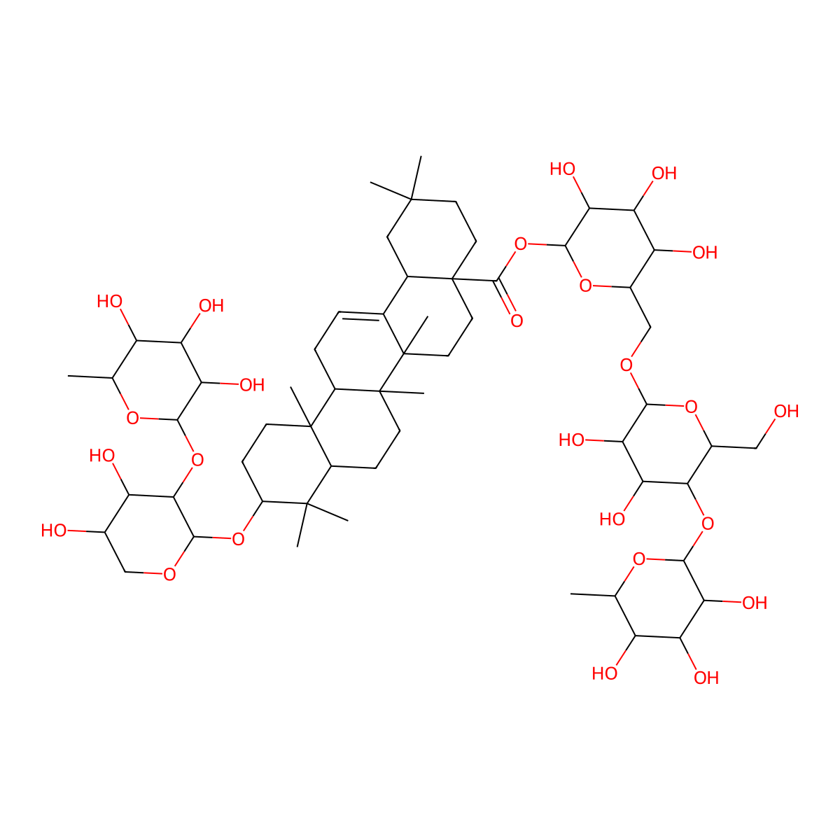 Flaccidoside II molecular structure, CAS 140694-19-5