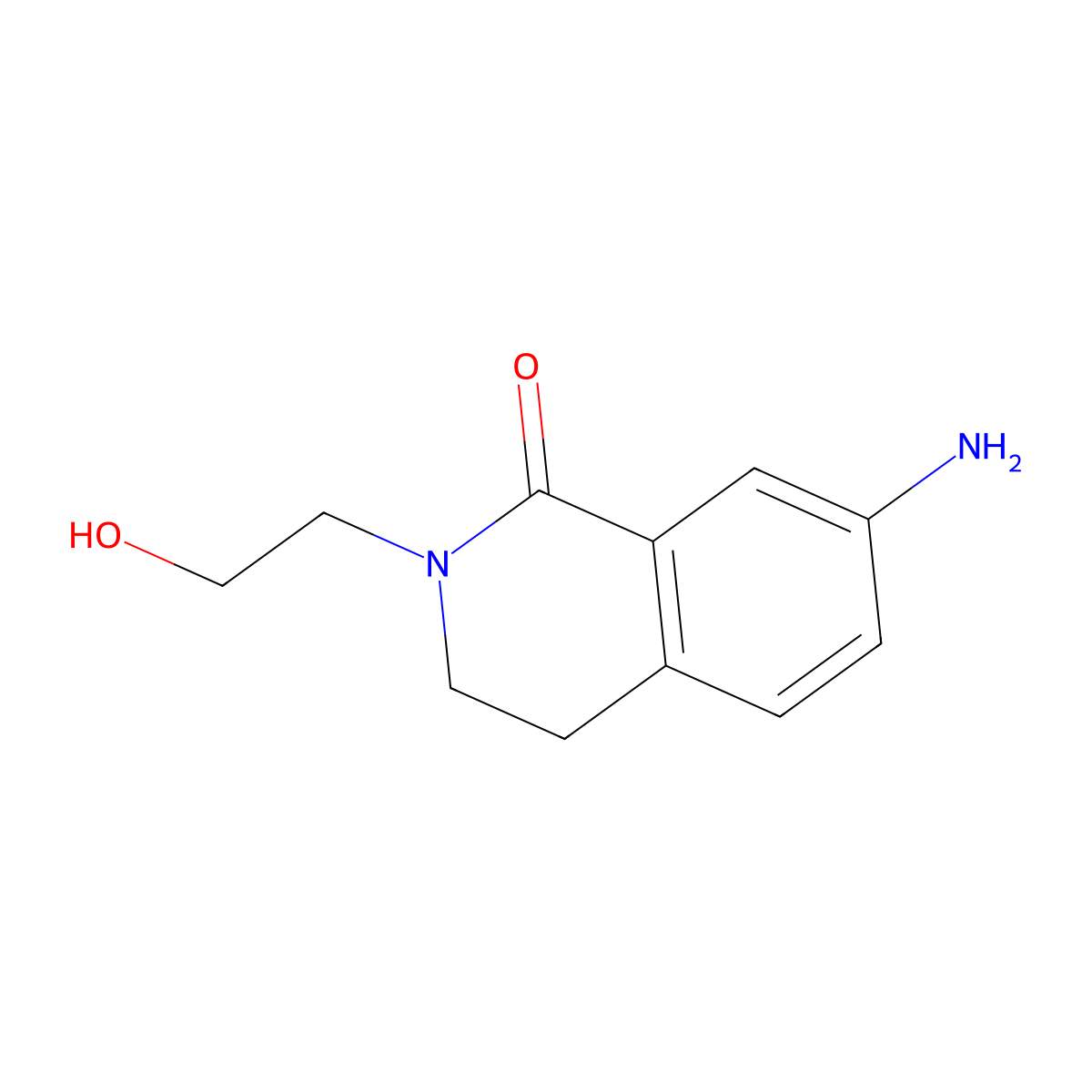 7-Amino-2-(2-hydroxyethyl)-3,4-dihydroisoquinolin-1(2h)-one molecular structure, CAS 1407067-86-0